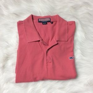 Vineyard Vines Men's Pink Polo Shirt